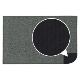 JVL Eden Machine Washable Latex Backed Doormat, 50x80cm, Grey - Size: 50 cm x 80 cm - thumbnail 7
