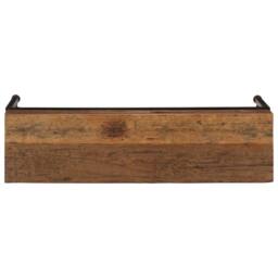 Berkfield Home TV Cabinet 110x30x46 cm Solid Wood Reclaimed in Brown - Size: 110 x 30 x 46 cm - thumbnail 6