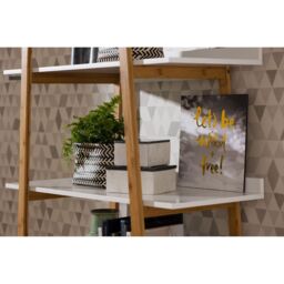 Orsina Let's Be Wild & Free Wall Plaque, Adventure-Inspired Typography On Rustic Wood, Adds A Free-Spirited Vibe in Gold - thumbnail 2