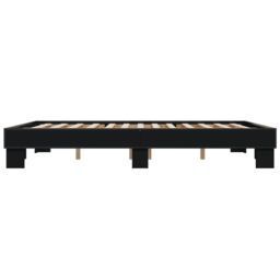 Berkfield Home Bed Frame without Mattress Black 150x200 cm King Size - thumbnail 5