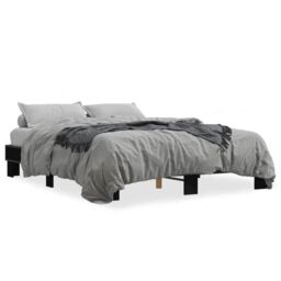 Berkfield Home Bed Frame without Mattress Black 150x200 cm King Size - thumbnail 2