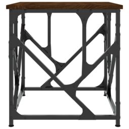 Berkfield Home Coffee Table Brown Oak 45x45x47.5 cm Engineered Wood - thumbnail 5