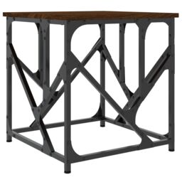 Berkfield Home Coffee Table Brown Oak 45x45x47.5 cm Engineered Wood - thumbnail 6