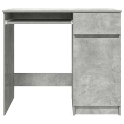 Berkfield Home Desk Concrete Grey 86x49x76 cm Engineered Wood - Size: 86 x 49 x 76 cm - thumbnail 6