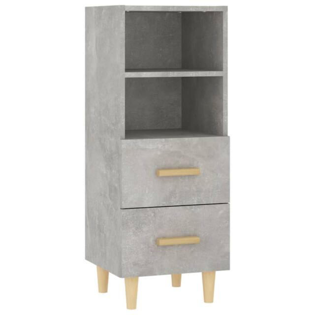 Berkfield Home Sideboard Concrete Grey 34.5x34x90 cm Engineered Wood - image 1