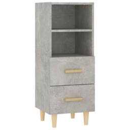 Berkfield Home Sideboard Concrete Grey 34.5x34x90 cm Engineered Wood - thumbnail 1