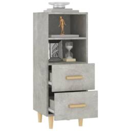 Berkfield Home Sideboard Concrete Grey 34.5x34x90 cm Engineered Wood - thumbnail 5