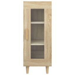 Berkfield Home Sideboard Sonoma Oak 34.5x34x90 cm Engineered Wood in Brown - thumbnail 6