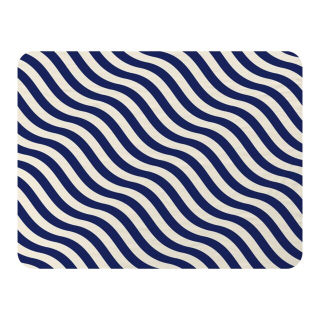 Benjamin Tate Design Wavey Lines Blanket in Natural - Size: 120 cm x 150 cm - image 1