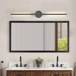 NIVOR LED Dimmbale Flush Mounted Sconces, Battery Wall Light Remote(Set of 2) in Black - thumbnail 5