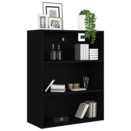 Berkfield Home Hanging Wall Cabinet Black 69.5x32.5x90 cm - thumbnail 4