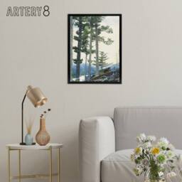"Artery8 Winslow Homer Old Settlers Framed Canvas Wall Art Print - Size: W24"" x H32""" - thumbnail 3