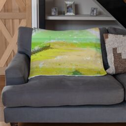 Benjamin Tate Design Yellow Beach Blanket in Natural - Size: 120 cm x 150 cm - thumbnail 2