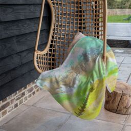 Benjamin Tate Design Yellow Beach Blanket in Natural - Size: 120 cm x 150 cm - thumbnail 4