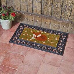 Marco Paul Multicoloured Coir Fox Doormat Insert 53x23cm in Orange - Size: 100 cm x 100 cm - thumbnail 1