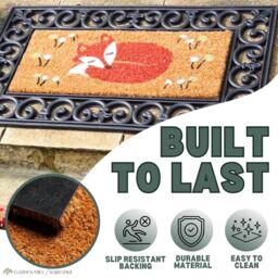 Marco Paul Multicoloured Coir Fox Doormat Insert 53x23cm in Orange - Size: 100 cm x 100 cm - thumbnail 8