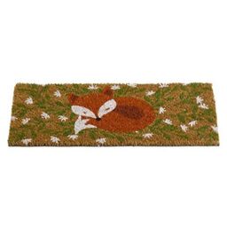 Marco Paul Multicoloured Coir Fox Doormat Insert 53x23cm in Orange - Size: 100 cm x 100 cm - thumbnail 2
