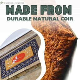 Marco Paul Multicoloured Coir Fox Doormat Insert 53x23cm in Orange - Size: 100 cm x 100 cm - thumbnail 7