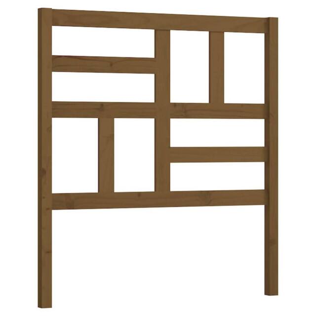 Berkfield Home Bed Headboard Honey Brown 96x4x104 cm Solid Wood Pine - Size: 96 x 4 x 104 cm - image 1