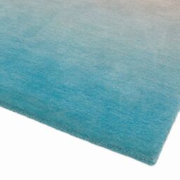 The Rug Shop UK Blue Handmade Wool Modern Plain Easy To Clean Cotton Backing Rug - Size: 70 cm x 240 cm - thumbnail 2