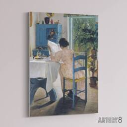 "Artery8 Laurits Andersen Ring Sigrid At Breakfast Canvas Wall Art Print - Size: W24"" x H32""" - thumbnail 2
