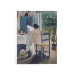 "Artery8 Laurits Andersen Ring Sigrid At Breakfast Canvas Wall Art Print - Size: W24"" x H32""" - thumbnail 1