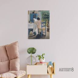 "Artery8 Laurits Andersen Ring Sigrid At Breakfast Canvas Wall Art Print - Size: W24"" x H32""" - thumbnail 3