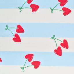 OHS Heart Cherries Beach Towel with Bag Quick Dry Absorbent Travel Spa in Baby Blue - thumbnail 6