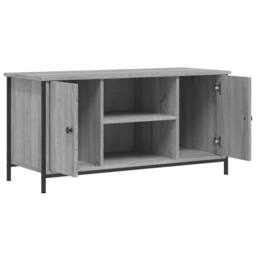 Berkfield Home TV Cabinet Grey Sonoma 100x40x50 cm Engineered Wood - Size: 100 x 40 x 50 cm - thumbnail 5