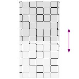 Berkfield Home Shower Roller Blind 130x240 cm Fabric Width 126 cm in Black - thumbnail 5