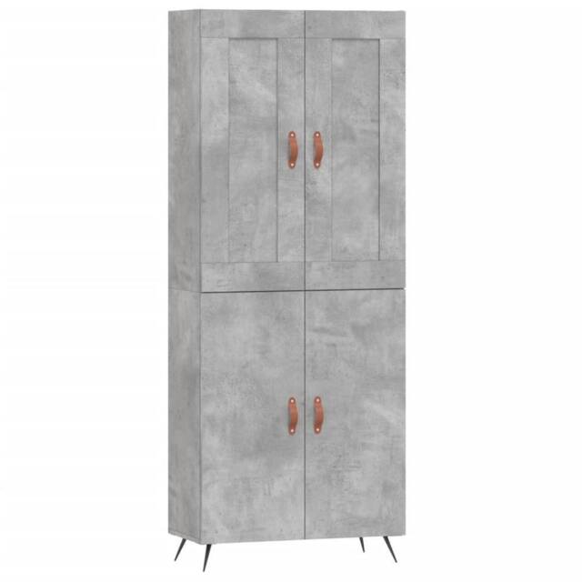 Berkfield Home Highboard Concrete Grey 69.5x34x180 cm Engineered Wood - image 1