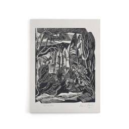 "Artery8 Winter in Hampden Black White Landscape Nash Canvas Wall Art Print - Size: W12"" x H16""" - thumbnail 1