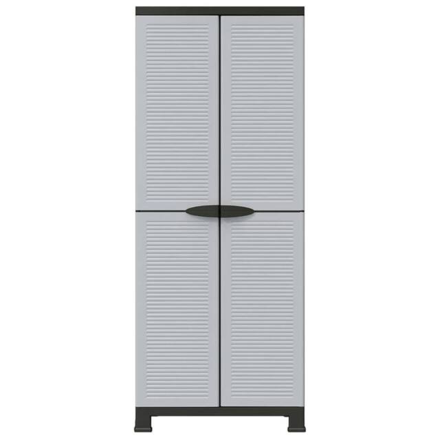 Berkfield Home Plastic Cabinet 68x39x171.5 cm in Grey - image 1