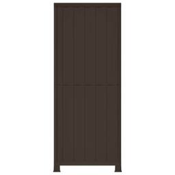 Berkfield Home Plastic Cabinet 68x39x171.5 cm in Grey - thumbnail 5