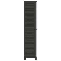 Berkfield Home Plastic Cabinet 68x39x171.5 cm in Grey - thumbnail 4