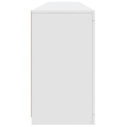Berkfield Home Sideboard with LED Lights White 181.5x37x67 cm - thumbnail 7