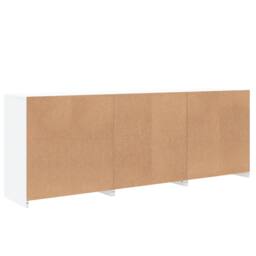 Berkfield Home Sideboard with LED Lights White 181.5x37x67 cm - thumbnail 8