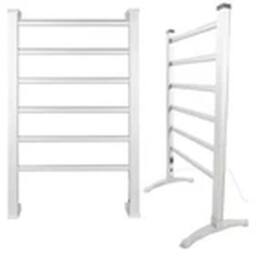 EONLION 6 Bar Electric Towel Rail Radiator Bathroom Heated Rack in White