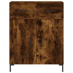 Berkfield Home Highboard Smoked Oak 69.5x34x180 cm Engineered Wood in Brown - thumbnail 8