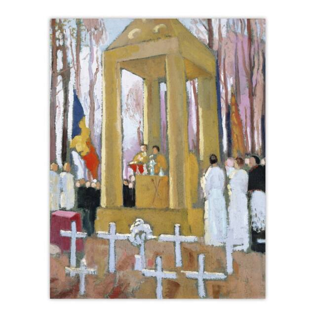 "Artery8 Maurice Denis Mass at the Tomb of Ernest Psichari Wall Art Print - Size: W12"" x H16""" - image 1