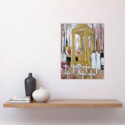 "Artery8 Maurice Denis Mass at the Tomb of Ernest Psichari Wall Art Print - Size: W12"" x H16""" - thumbnail 4