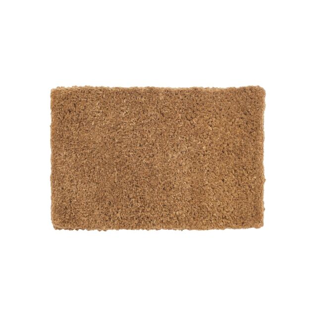 Nicola Spring Premium Handmade Coir Door Mat - 60 x 40cm in Brown - Size: 40 cm x 60 cm - image 1