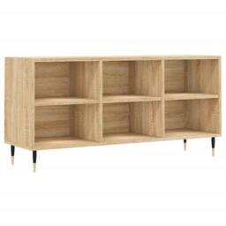 Berkfield Home TV Cabinet Sonoma Oak 103.5x30x50 cm Engineered Wood in Light Oak - thumbnail 3