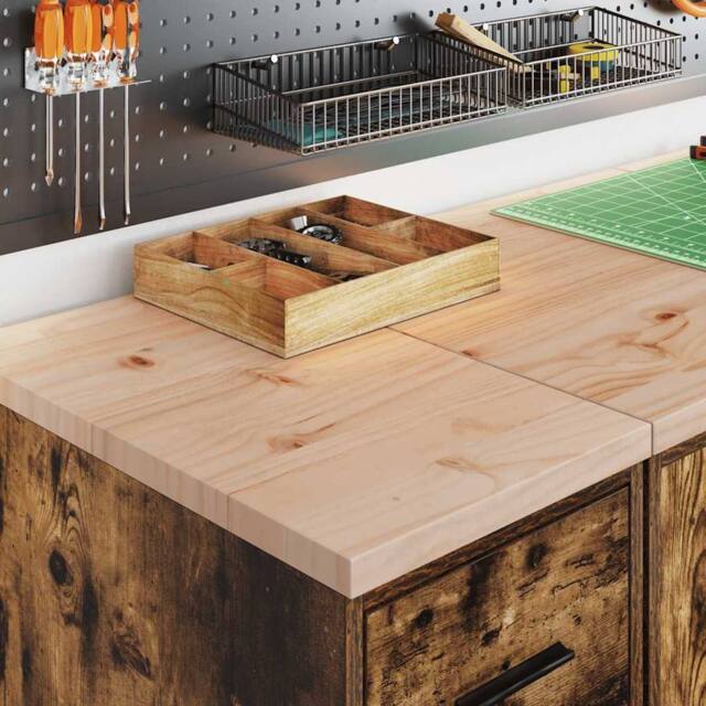 Berkfield Home Durable Garage Storage Cabinet Smoked Oak 30x51x85 cm Solid Wood Pine in Brown - Size: 30 x 51 x 85 cm - image 1