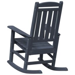Berkfield Home Garden Rocking Chairs 2 pcs Navy Blue 70x92x107.5 cm HDPE - thumbnail 7