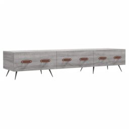 Berkfield Home TV Cabinet Grey Sonoma 150x36x30 cm Engineered Wood - Size: 150 x 36 x 30 cm - thumbnail 2