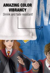 Warner Brothers Harry Potter Hogwarts is My Home Blanket 152 x 127 cm in White - thumbnail 4