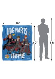 Warner Brothers Harry Potter Hogwarts is My Home Blanket 152 x 127 cm in White - thumbnail 5