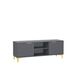Creative Furniture Tide Crest TV Unit 120cm - Dark Grey & Gold - thumbnail 8