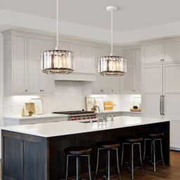 Harper Living Easy Fit Pendant Shade, Matt Black Ceiling Light Shade, Diameter 23cm - thumbnail 5
